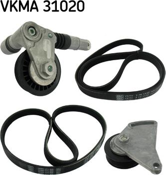 SKF VKMA 31020 - Moniurahihnasarja inparts.fi