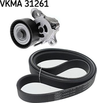 SKF VKMA 31261 - Moniurahihnasarja inparts.fi