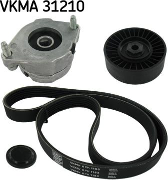 SKF VKMA 31210 - Moniurahihnasarja inparts.fi