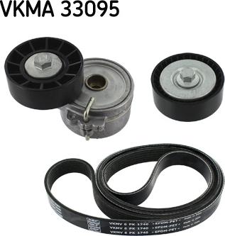 SKF VKMA 33095 - Moniurahihnasarja inparts.fi