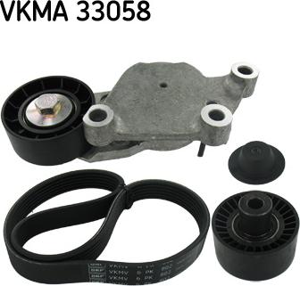 SKF VKMA 33058 - Moniurahihnasarja inparts.fi