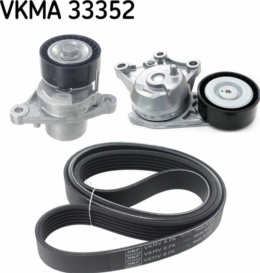 SKF VKMA 33352 - Moniurahihnasarja inparts.fi