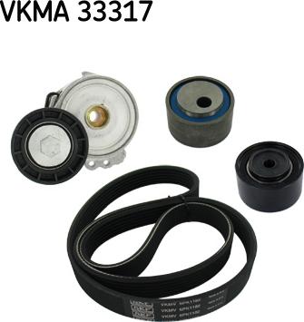 SKF VKMA 33317 - Moniurahihnasarja inparts.fi