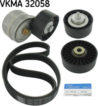 SKF VKMA 32058 - Moniurahihnasarja inparts.fi