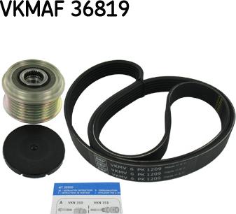 SKF VKMAF 36819 - Moniurahihnasarja inparts.fi