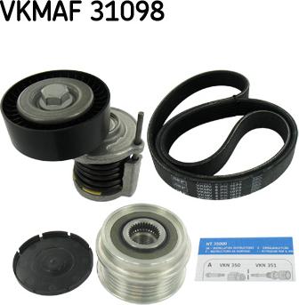 SKF VKMAF 31098 - Moniurahihnasarja inparts.fi