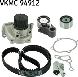 SKF VKMC 94912 - Vesipumppu + jakohihnasarja inparts.fi