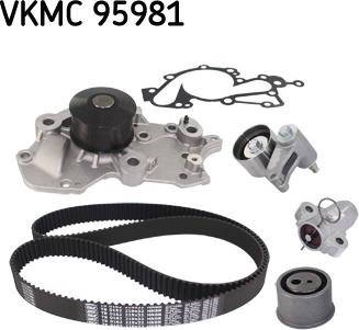 SKF VKMC 95981 - Vesipumppu + jakohihnasarja inparts.fi