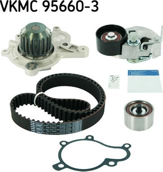 SKF VKMC 95660-3 - Vesipumppu + jakohihnasarja inparts.fi