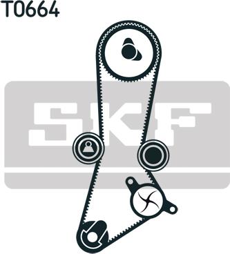 SKF VKMC 95660-2 - Vesipumppu + jakohihnasarja inparts.fi