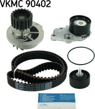 SKF VKMC 90402 - Vesipumppu + jakohihnasarja inparts.fi