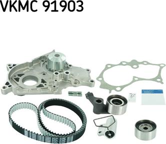 SKF VKMC 91903 - Vesipumppu + jakohihnasarja inparts.fi