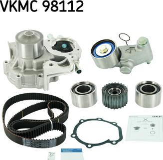 SKF VKMC 98112 - Vesipumppu + jakohihnasarja inparts.fi