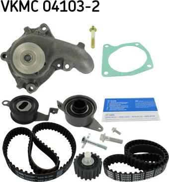 SKF VKMC 04103-2 - Vesipumppu + jakohihnasarja inparts.fi