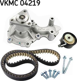 SKF VKMC 04219 - Vesipumppu + jakohihnasarja inparts.fi