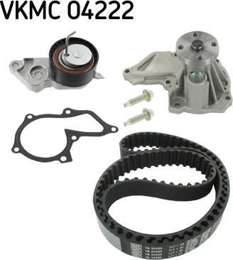 SKF VKMC 04222 - Vesipumppu + jakohihnasarja inparts.fi