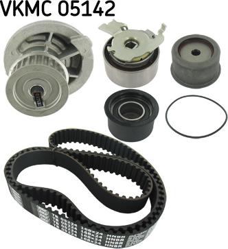 SKF VKMC 05142 - Vesipumppu + jakohihnasarja inparts.fi