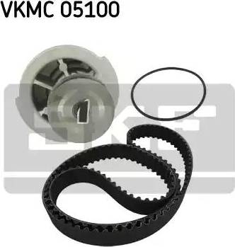 SKF VKMC 05100 - Vesipumppu + jakohihnasarja inparts.fi