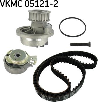 SKF VKMC 05121-2 - Vesipumppu + jakohihnasarja inparts.fi