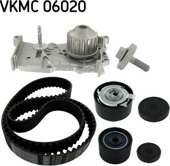 SKF VKMC 06020 - Vesipumppu + jakohihnasarja inparts.fi