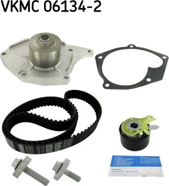 SKF VKMC 06134-2 - Vesipumppu + jakohihnasarja inparts.fi