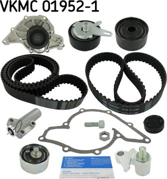 SKF VKMC 01952-1 - Vesipumppu + jakohihnasarja inparts.fi