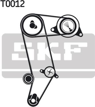 SKF VKMC 01040 - Vesipumppu + jakohihnasarja inparts.fi