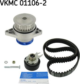 SKF VKMC 01106-2 - Vesipumppu + jakohihnasarja inparts.fi