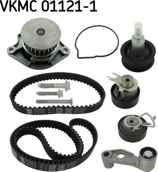 SKF VKMC 01121-1 - Vesipumppu + jakohihnasarja inparts.fi