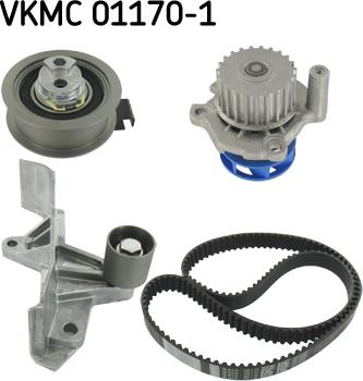 SKF VKMC 01170-1 - Vesipumppu + jakohihnasarja inparts.fi