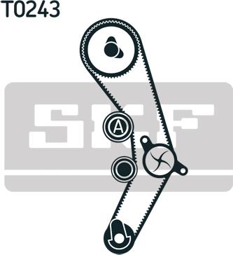 SKF VKMC 01170-2 - Vesipumppu + jakohihnasarja inparts.fi