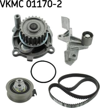 SKF VKMC 01170-2 - Vesipumppu + jakohihnasarja inparts.fi