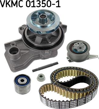 SKF VKMC 01350-1 - Vesipumppu + jakohihnasarja inparts.fi