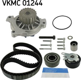 SKF VKMC 01244 - Vesipumppu + jakohihnasarja inparts.fi