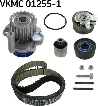 SKF VKMC 01255-1 - Vesipumppu + jakohihnasarja inparts.fi