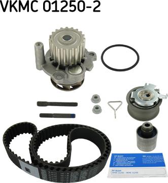 SKF VKMC 01250-2 - Vesipumppu + jakohihnasarja inparts.fi