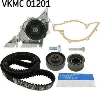 SKF VKMC 01201 - Vesipumppu + jakohihnasarja inparts.fi