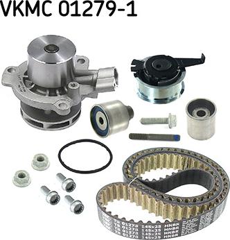 SKF VKMC 01279-1 - Vesipumppu + jakohihnasarja inparts.fi