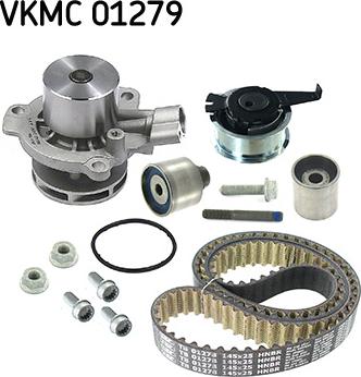 SKF VKMC 01279 - Vesipumppu + jakohihnasarja inparts.fi