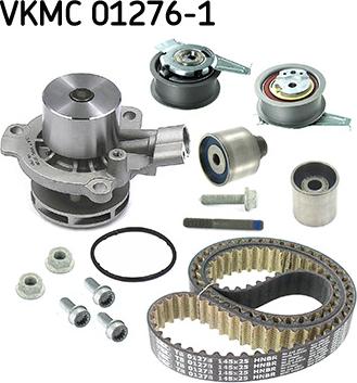 SKF VKMC 01276-1 - Vesipumppu + jakohihnasarja inparts.fi