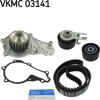 SKF VKMC 03141 - Vesipumppu + jakohihnasarja inparts.fi