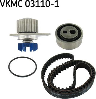 SKF VKMC 03110-1 - Vesipumppu + jakohihnasarja inparts.fi