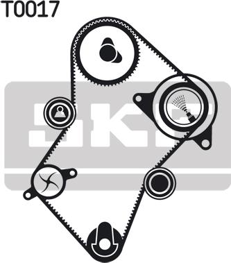 SKF VKMC 03241 - Vesipumppu + jakohihnasarja inparts.fi