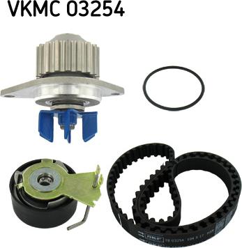 SKF VKMC 03254 - Vesipumppu + jakohihnasarja inparts.fi