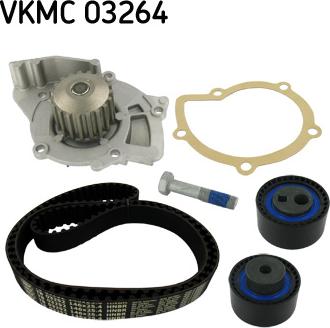 SKF VKMC 03264 - Vesipumppu + jakohihnasarja inparts.fi