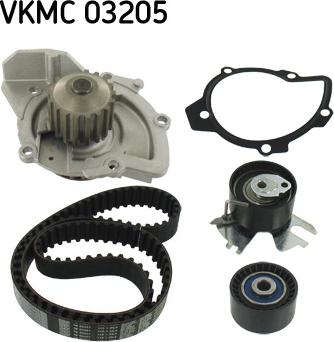 SKF VKMC 03205 - Vesipumppu + jakohihnasarja inparts.fi