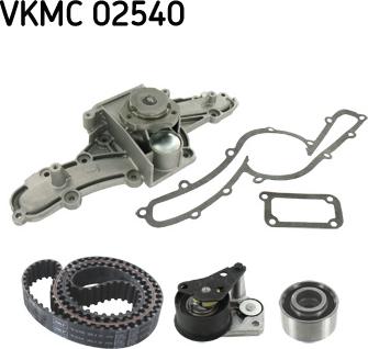 SKF VKMC 02540 - Vesipumppu + jakohihnasarja inparts.fi