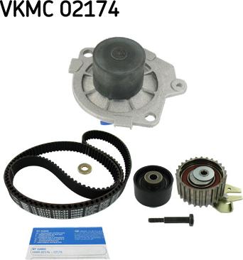 SKF VKMC 02174 - Vesipumppu + jakohihnasarja inparts.fi