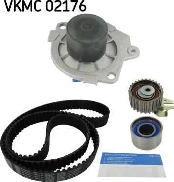 SKF VKMC 02176 - Vesipumppu + jakohihnasarja inparts.fi