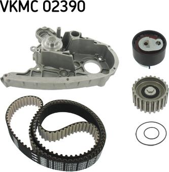 SKF VKMC 02390 - Vesipumppu + jakohihnasarja inparts.fi